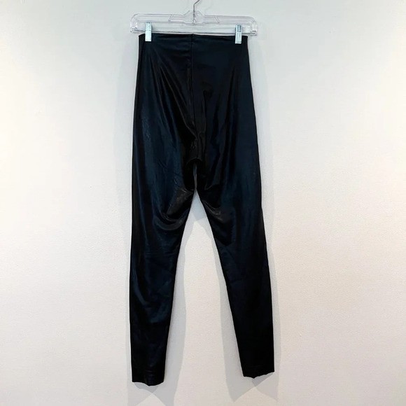 Commando Faux Leather High Waist Classic Trendy Compression Leggings M - Picture 6 of 8